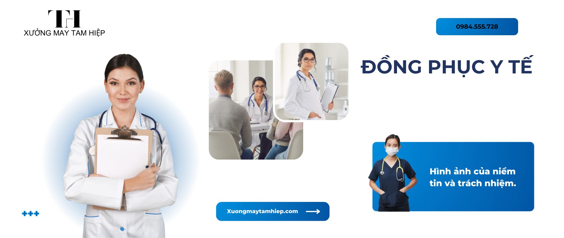 Xưởng May Tam Hiệp nhận may đồng phục y tế theo yêu cầu