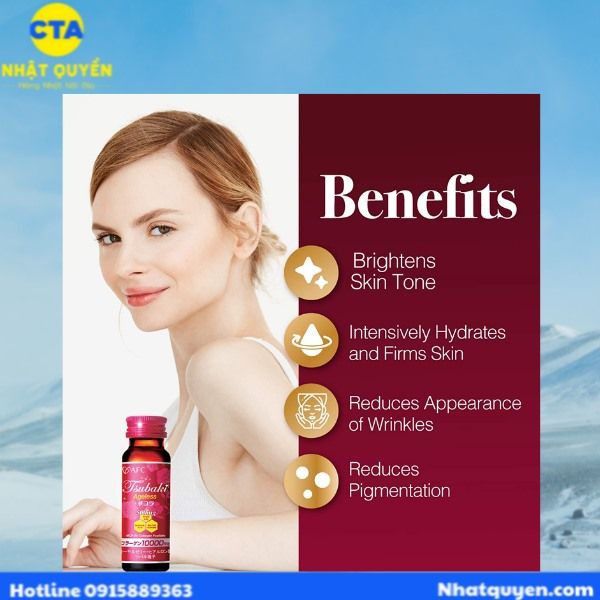 Nước uống đẹp da AFC Tsubaki Ageless Collagen