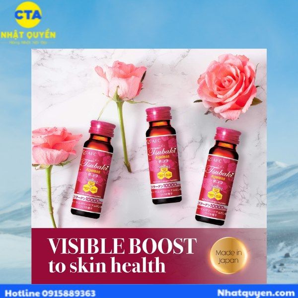 Nước uống đẹp da AFC Tsubaki Ageless Collagen