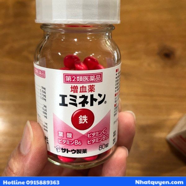 Viên uống bổ sung sắt Sato Nhật Bản