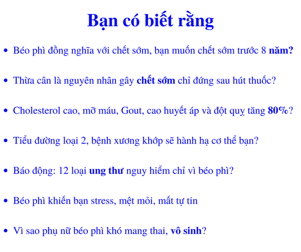 Giảm cân an toàn Nhật Bản