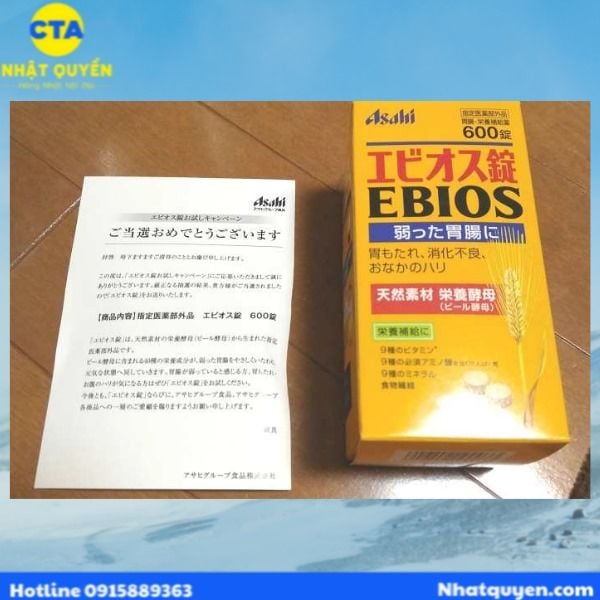 men kho ho tro tieu hoa ebios asahi