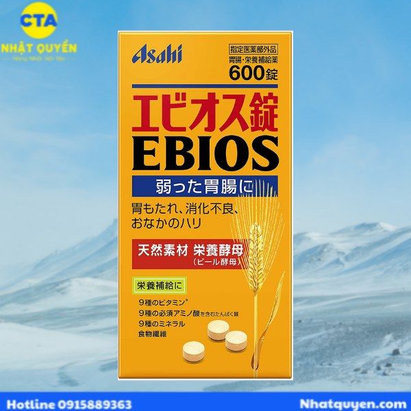 men kho ho tro tieu hoa ebios asahi