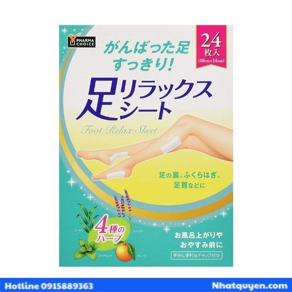 Foot Relax Sheet Pharma Choice
