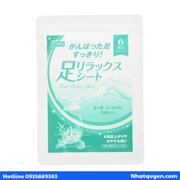 Foot Relax Sheet Pharma Choice