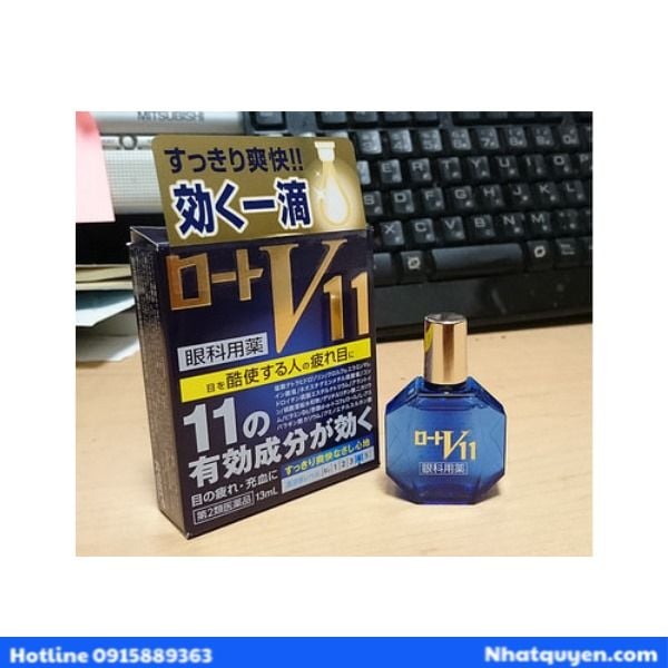 Nhỏ mắt Rohto Xanh dương V11 13ml