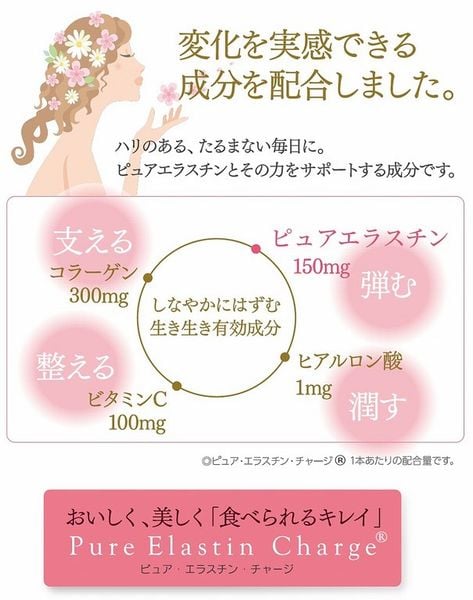Reviews Pure Elastin Charge bổ sung Elastin và collagen của Nhật
