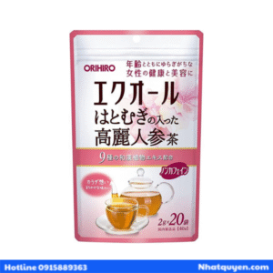 Trà thảo dược nhân sâm Orihiro Nhật Bản trẻ hóa làn da
