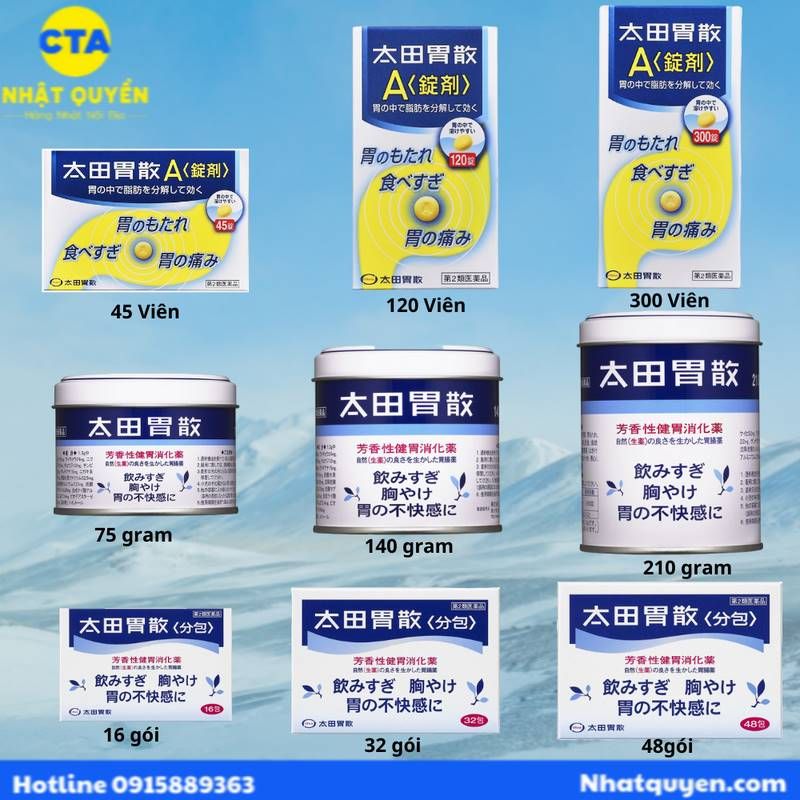 trị đau dạ dày Ohta Isan Inomotare