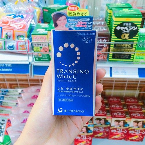 Viên uống trị nám trắng da Transino White C Nhật Bản 180 viên