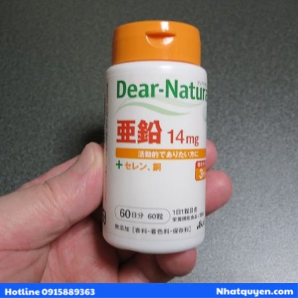 Viên uống bổ sung kẽm Dear Natura