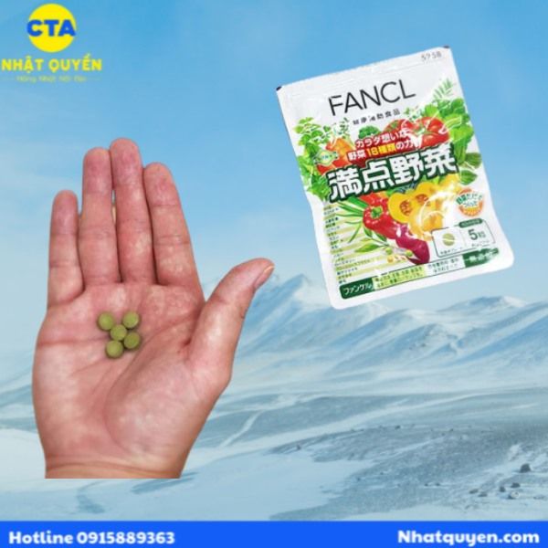 Viên uống rau củ Fancl Nhật Bản
