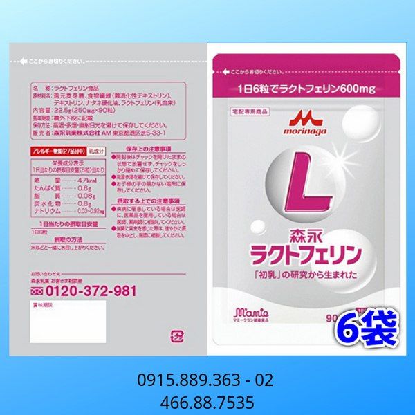 Viên uống Morinaga bổ sung Lactoferrin cho mẹ bầu