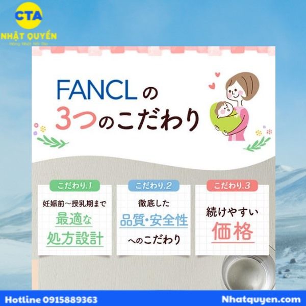 Viên uống bổ sung sắt và axit Folic Mama Lula Fancl
