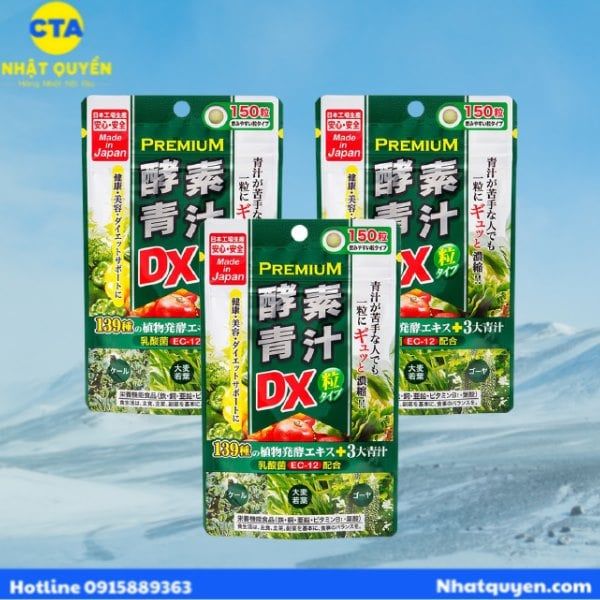 Viên uống Rau củ bột lúa premium DX JGSC Nhật Bản