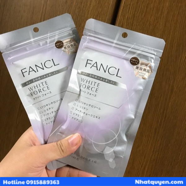 vien uong trang da fancl