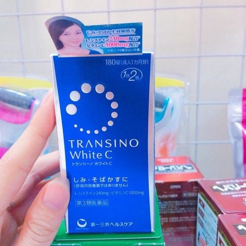 Review viên uống trị nám trắng da Transino White C Nhật Bản 180 viên
