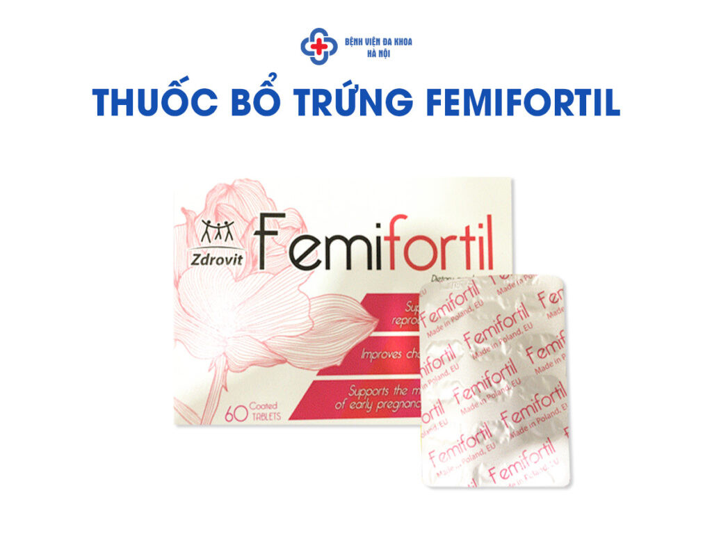 Hộp thuốc bổ trứng Femifortil hỗ trợ sinh sản