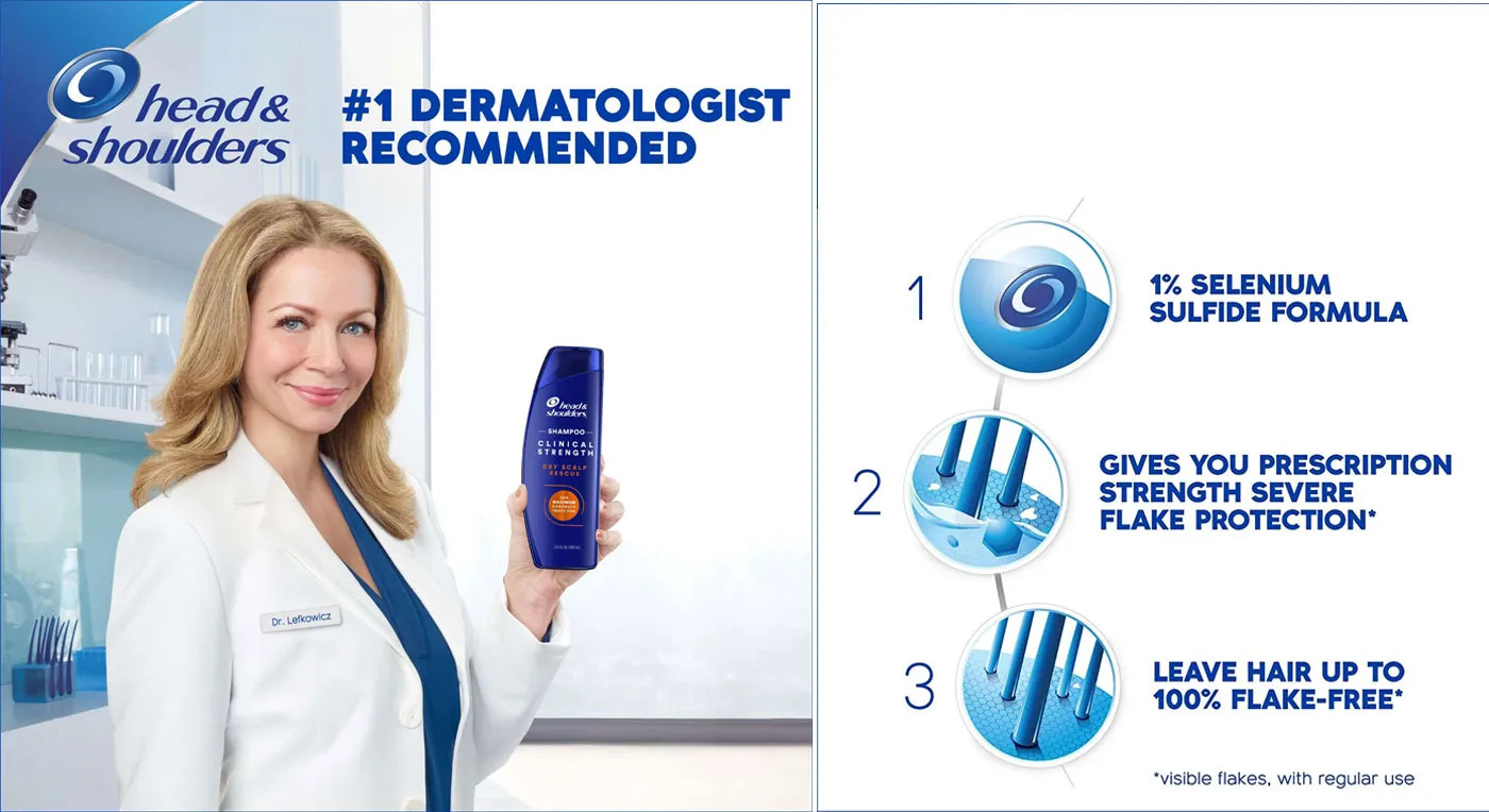 Dầu gội Head &amp; Shoulders Clinical Strength 400ml chuyên trị gàu và nấm da đầu hiệu quả